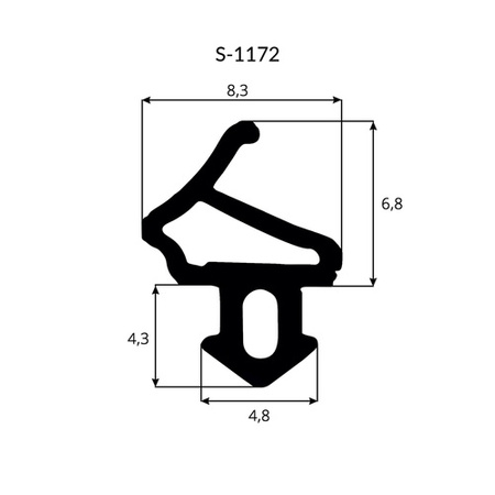 Uszczelka Okienna do Okna Okien PCV ALUPLAST S-1172