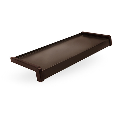 Parapet Zewnętrzny Stalowy Brązowy RAL 8017 Szerokość 10cm ZAŚLEPKI PCV GRATIS