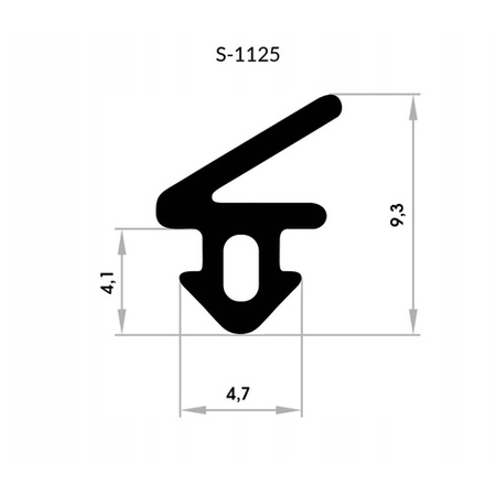 Uszczelka Okienna do Okna Okien PCV PANORAMA S-1125