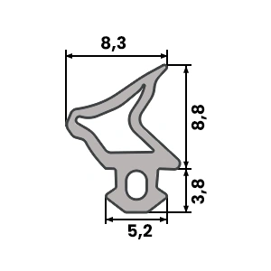 Uszczelka Okienna do Okna Okien PCV DECEUNNINCK S-1110