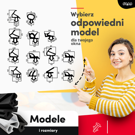 Uszczelka Okienna do Okna Okien PCV VEKA S-834X