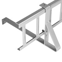 Płotek Śniegowy Przeciwśniegowy System Śniegowy Barierka 150cm 1,5m Wysokość 20cm 200mm SREBRNY