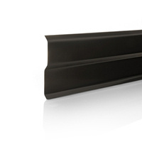 Listwa Kominowa Aluminiowa 77mm CIEMNY BRĄZ RAL 8019 1m 2m