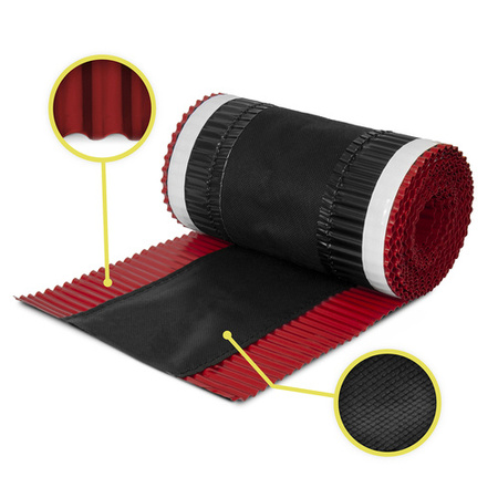 Taśma Aluminiowa KALENICOWA pod Gąsior vRoll 5mb Szerokość 390mm RAL 3011 WIŚNIA