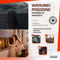 Taśma KOMINOWA 3D Opierzeniowa Aluminiowa Ryflowana GRAFIT
