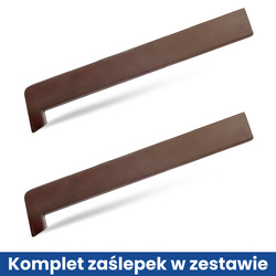 Parapet Wewnętrzny Komorowy PCV ORZECH Szerokość 20cm + zaślepki GRATIS