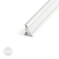 Profil ALU CORNER30 1m - 2m + Klosz Mleczny