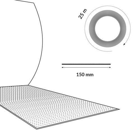 Taśma Uszczelniająca Samoprzylepna SB Butyl 150mm CZARNA