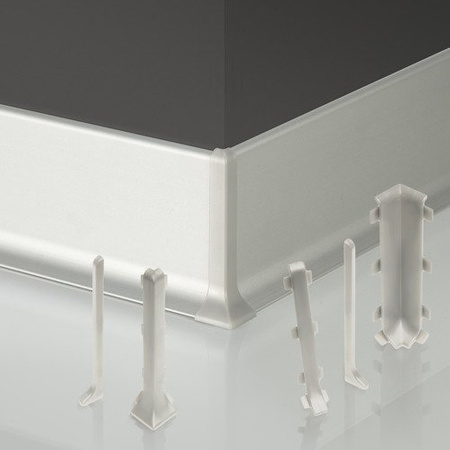 Listwa Przypodłogowa Aluminiowa Cokół Przypodłogowy Aluminiowy 100mm 2m SREBRNY