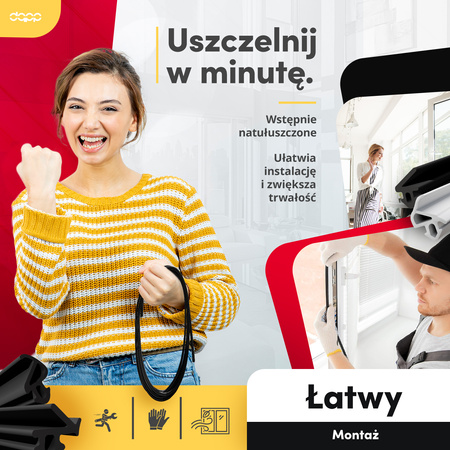 Uszczelka Okienna do Okna Okien PCV DECCO S-1628