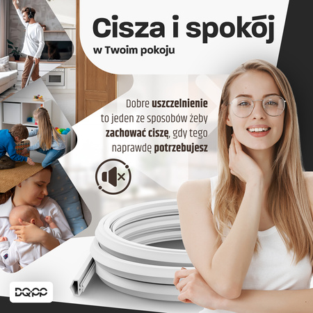 Uszczelka KD-14 12x5mm TPS BRĄZOWA do Drzwi Zewnętrznych i Wewnętrznych - do Drzwi Drewnianych Ościeżnic i Futryn