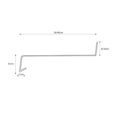 Parapet Zewnętrzny Stalowy Antracyt RAL 7016 Szerokość 12,5cm ZAŚLEPKI PCV GRATIS