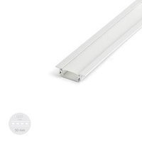Profil ALU LED GROOVE 1m - 2m + Klosz Satyna