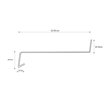 Parapet Zewnętrzny Aluminiowy ALU Brązowy RAL 8019 Szerokość 15cm z Zaślepkami PCV GRATIS