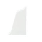 Zakończenie prawe listwy przyblatowej 37mm BIAŁY