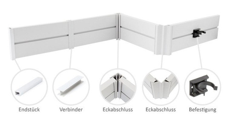 Cokół Meblowy Kuchenny PCV 100mm Aluminium 1,5mb