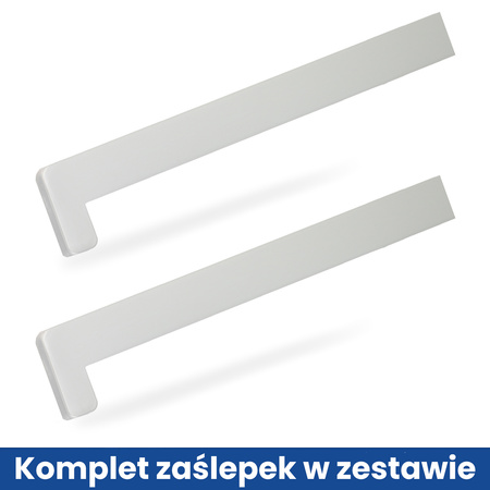 Parapet Wewnętrzny Komorowy PCV SREBRNY Szerokość 25cm + zaślepki GRATIS