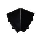 Narożnik wewnętrzny listwy przyblatowej 23mm CZARNY