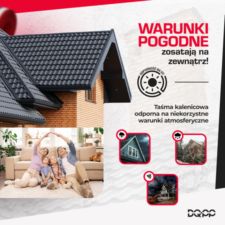 Taśma Aluminiowa KALENICOWA pod Gąsior xRoll 5mb Szerokość 310mm RAL 8019 CIEMNY BRĄZ