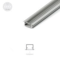 Profil ALU LED MODEL C 2m + Klosz Przezroczysty