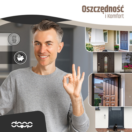 Uszczelka drzwiowa do drzwi zewnętrznych ościeżnicy stalowej KA-88 SZARA