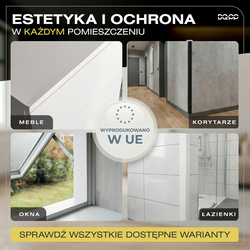 Kątownik PCV Samoprzylepny Wewnętrzny Narożnik 40x40mm BIAŁY 2m 