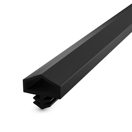 Uszczelka KD-11 12x5mm TPS CZARNA do Drzwi Zewnętrznych i Wewnętrznych - do Drzwi Drewnianych Ościeżnic i Futryn