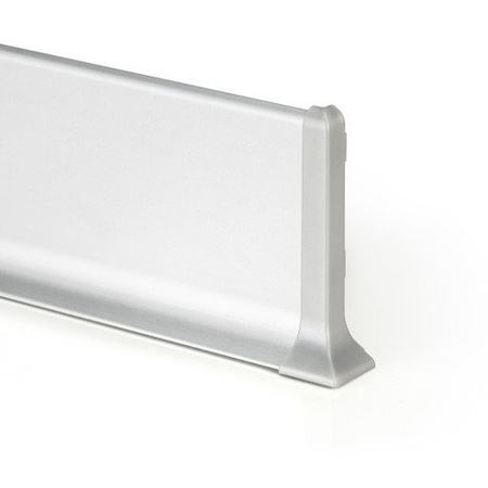 Listwa Przypodłogowa Aluminiowa Cokół Przypodłogowy Aluminiowy 100mm 2m SREBRNY