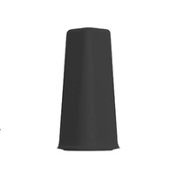 Narożnik zewnętrzny do listwy PCV 75mm CZARNY MAT