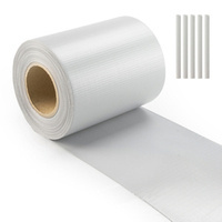 Taśma Ogrodzeniowa Panelowa Osłona Paneli Przesłona na Płot Balkon Panel Ogrodzenie 450g/m2 19cm 35m 19x35m JASNA SZARA + 20 KLIPSÓW GRATIS!