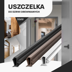 Uszczelka KD-14 12x5mm TPS BIAŁA do Drzwi Zewnętrznych i Wewnętrznych - do Drzwi Drewnianych Ościeżnic i Futryn