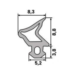 Uszczelka Okienna do Okna Okien PCV DECEUNNINCK S-1110