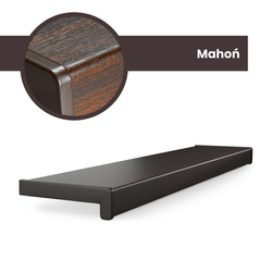 Parapet Wewnętrzny Komorowy PCV MAHOŃ Szerokość 40cm + zaślepki GRATIS