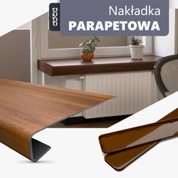 Nakładka Renowacyjna na stary parapet wewnętrzny Marmur Szerokość 38cm
