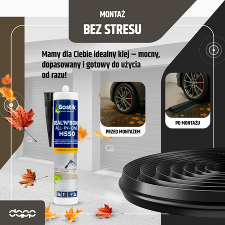 Uszczelka Garażowa Do Bramy Próg Gumowy 15x80mm