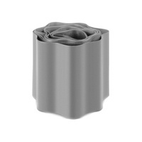 Obrzeże trawnikowe FALISTE Falowane 9m Wysokość 15cm JASNE SZARE