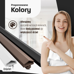 Uszczelka KD-11 12x5mm TPS BIAŁA do Drzwi Zewnętrznych i Wewnętrznych - do Drzwi Drewnianych Ościeżnic i Futryn