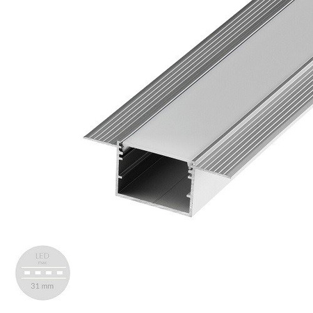 Profil ALU LED VARIO3005 2m + Klosz Mleczny