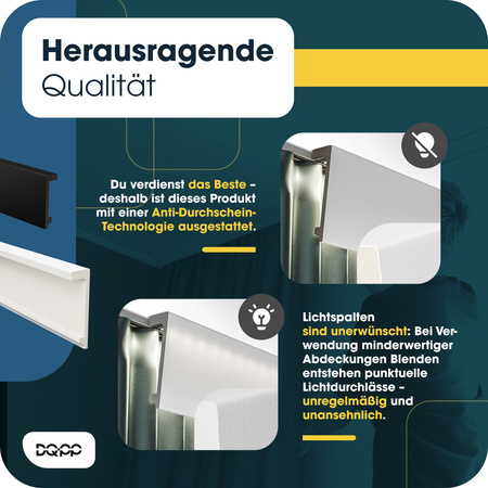 Listwa Karniszowa Maskująca Karnisz 10cm Biała 2m