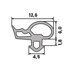 Uszczelka Okienna do Okna Okien PCV DECCO S-1628