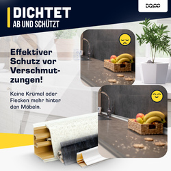 Listwa Przyblatowa Blatowa do Blatu Kuchenna PCV PVC 23mm BETON + wkręty GRATIS!