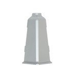 Narożnik zewnętrzny do listwy PCV 70mm ALUMINIUM