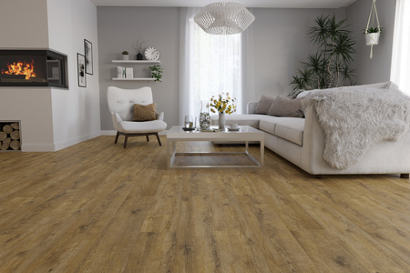 Panele Podłogowe Panel Podłogowy SPC Winylowe 4mm Natural Floor Dąb Aterra 2,257 m² AC4