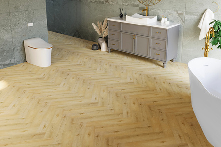 Panele Podłogowe Panel Podłogowy SPC Winylowe 5mm Luxury Floor Jodełka Dąb Ceres 1,513 m² AC4