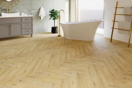 Panele Podłogowe Panel Podłogowy SPC Winylowe 5mm Luxury Floor Jodełka Dąb Ceres 1,513 m² AC4