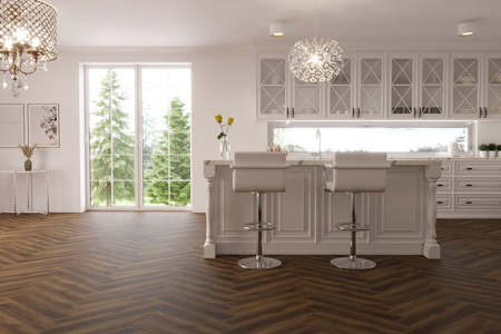 Panele Podłogowe Panel Podłogowy SPC Winylowe 5mm Luxury Floor Jodełka Dąb Hovden 1,513 m² AC4