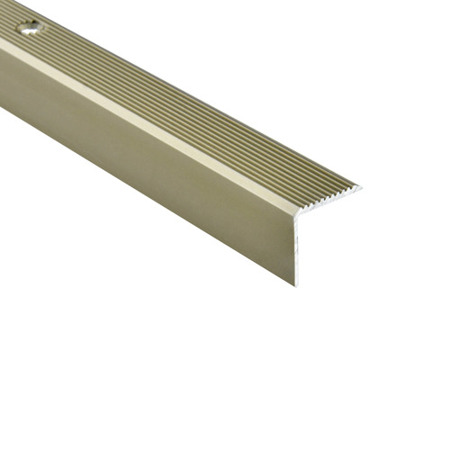 Profil Schodowy Aluminiowy Ryflowany Kątownik SZAMPAN 20x20 Wkręcany Na Śruby