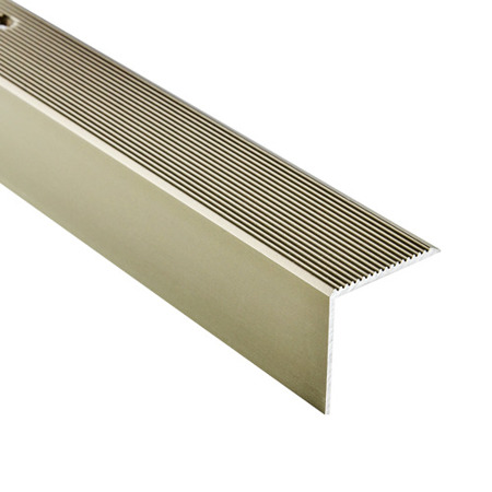 Profil Schodowy Aluminiowy Ryflowany Kątownik SZAMPAN 30x30 Wkręcany Na Śruby